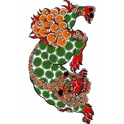タトゥーシール 唐獅子