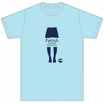 エロとおしゃれの融合Tシャツ (スカート&ソックス LL)