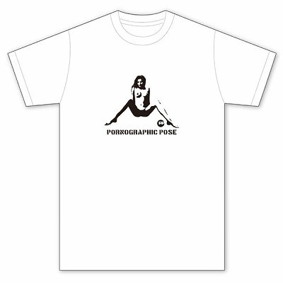 エロとおしゃれの融合Tシャツ (大胆M字 LL)