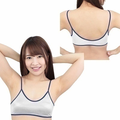 光沢ストレッチスポブラ ホワイト