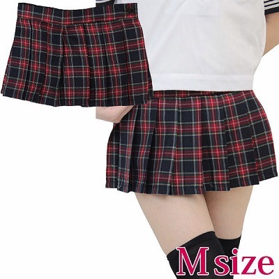 超ミニチェックスカート単品 M