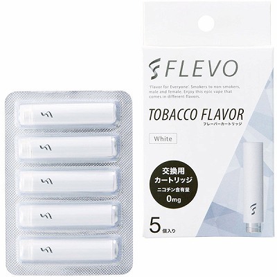 FLEVO 交換用カートリッジ 5本入り (タバコフレーバー 白)