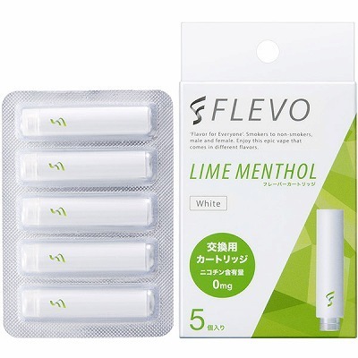 FLEVO 交換用カートリッジ 5本入り (ライムメンソール 白)